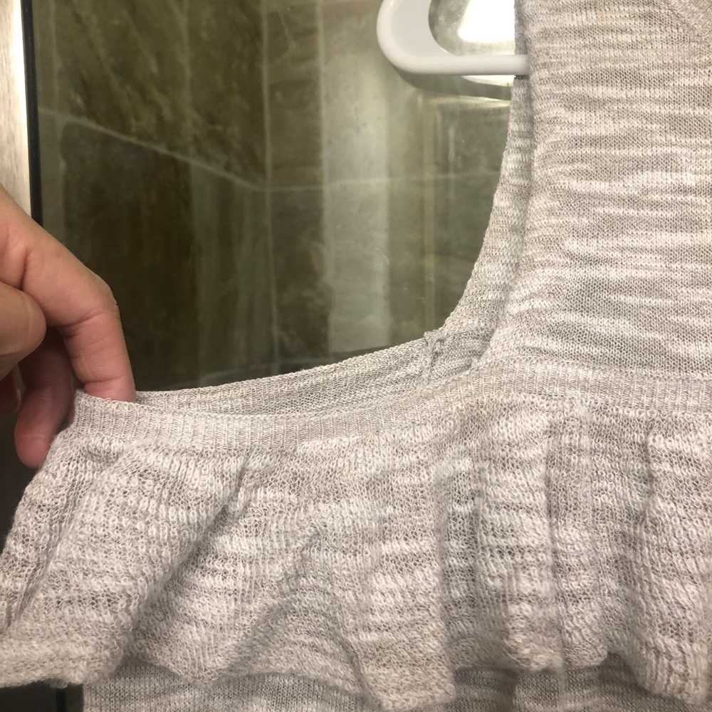 Cold Shoulder Ruffle Sweater - Picture 4 of 4